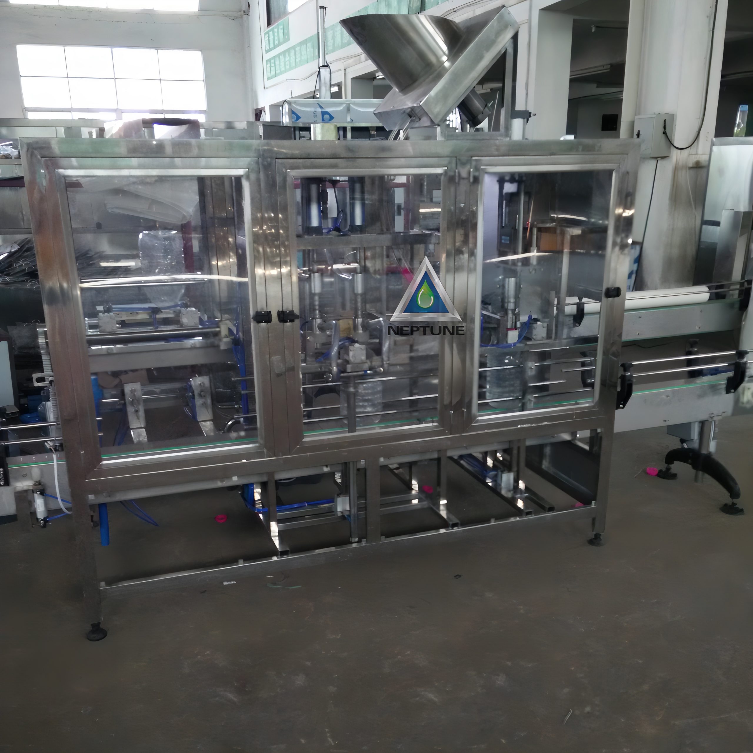 the side of the 3liter to 10 liter monoblock water bottling machine