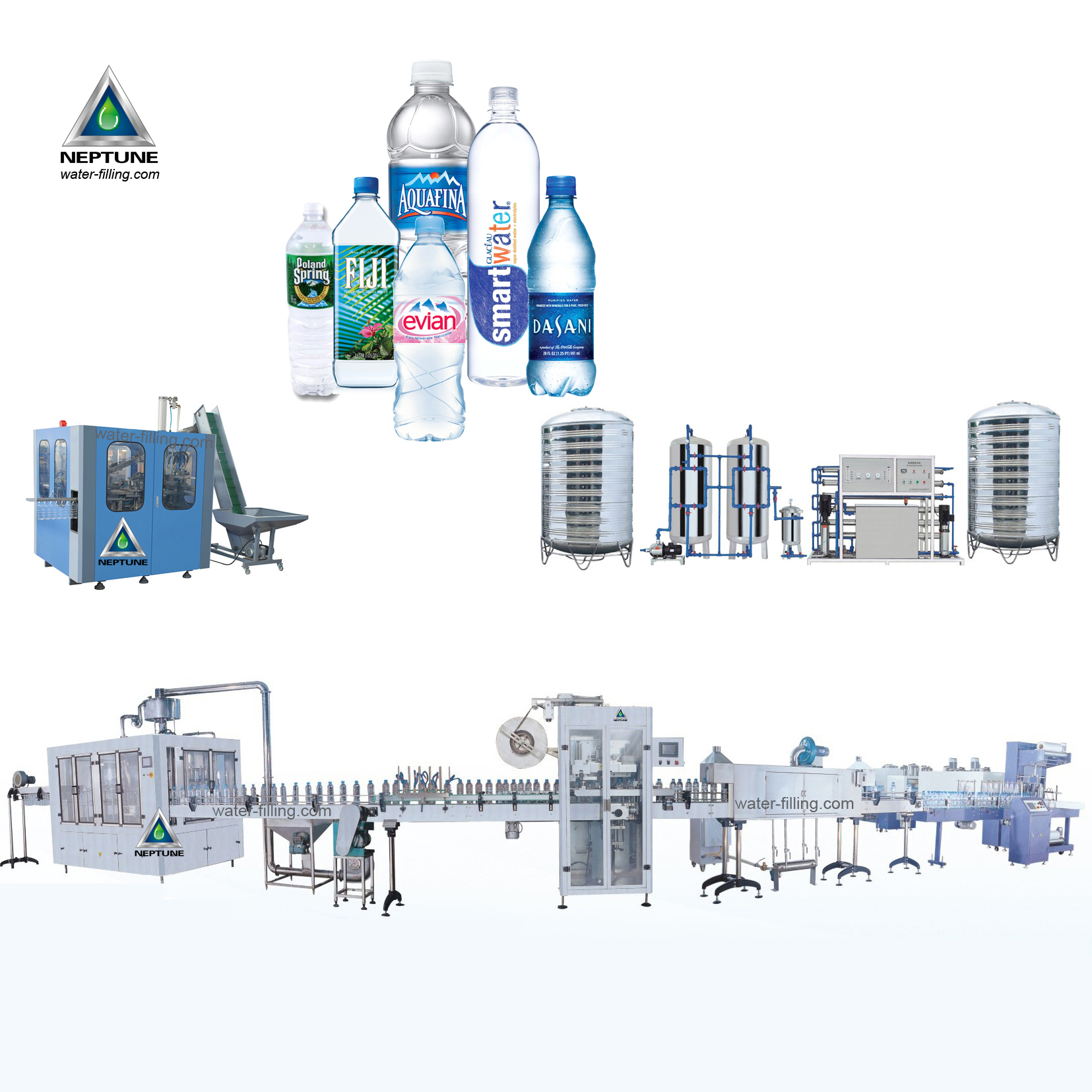 4000BPH Automatic Bottle Water Filling Line