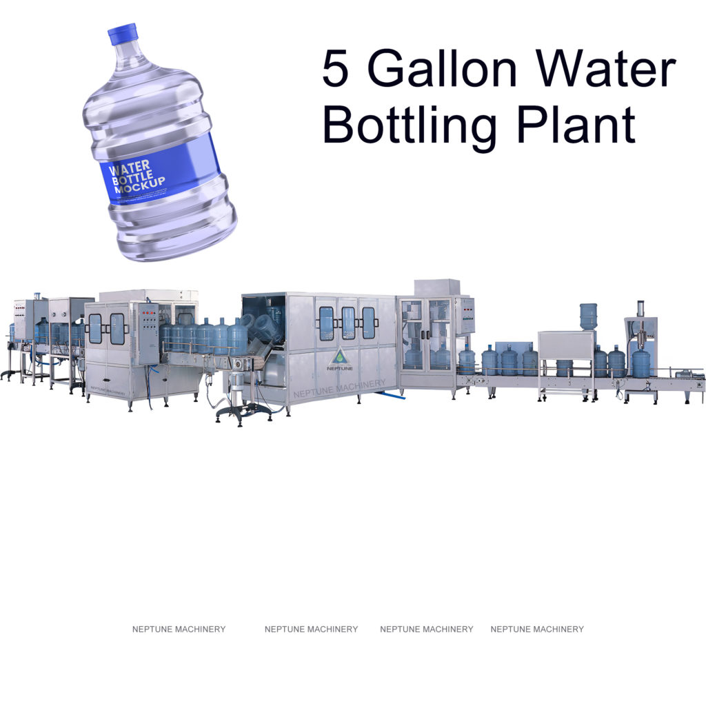 300 Bottles/H 5 gallon water bottling plant for sales