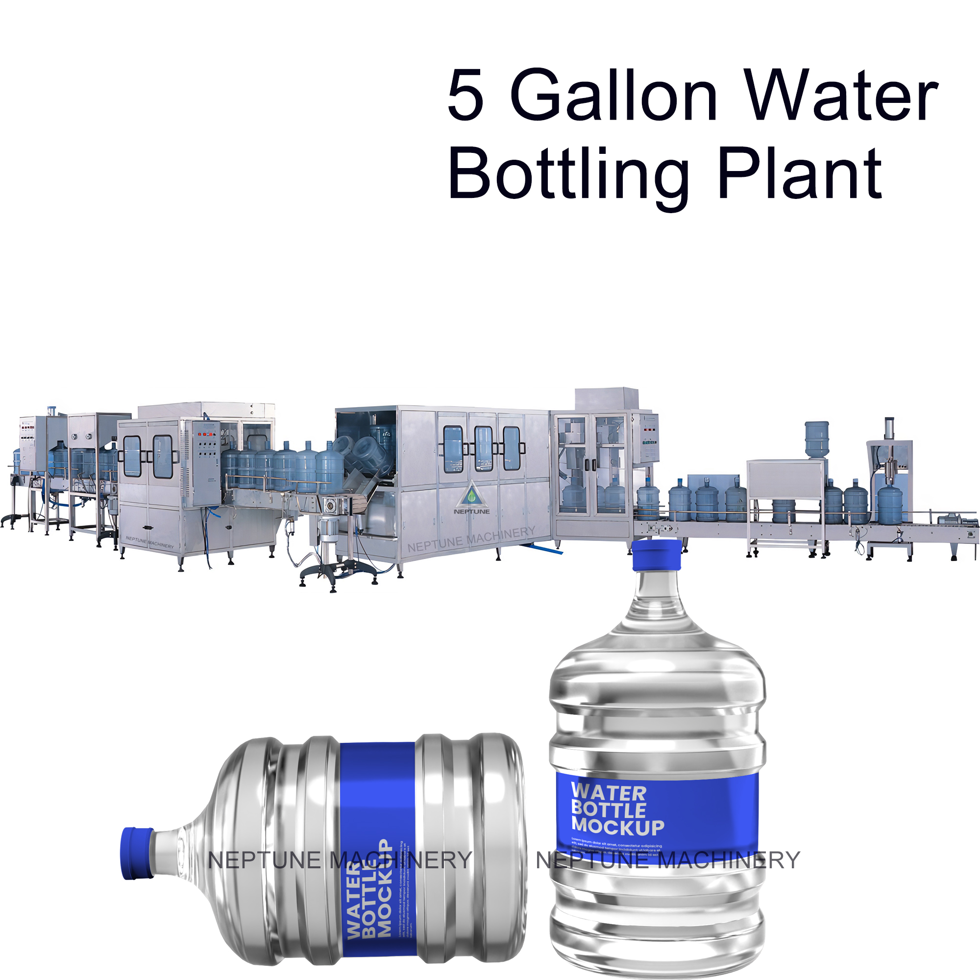 450BPH Mineral Water 5 Gallon Bottling Plant for Sale